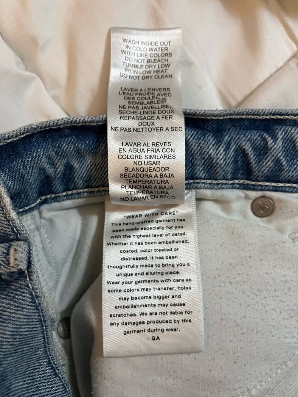 Good American Light Blue High-Rise Barrel Jeans - Picture 13 of 15